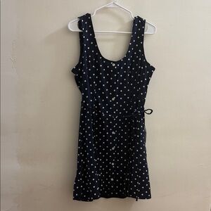 Old Navy Dark Blue Polka Dot Mini Dress